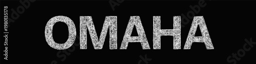 Sketch Omaha text design element