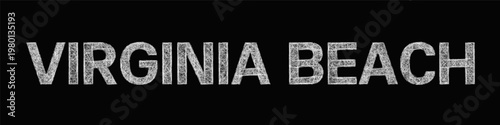 Sketch Virginia Beach text design element