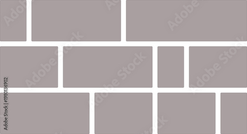 Grid of gray rectangles a minimalist composition with uniform shapes and neutral tones