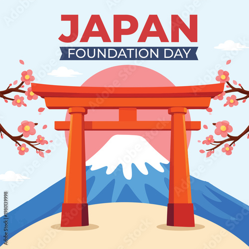 Japan foundation day post design