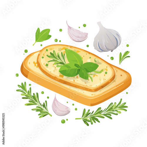 Knoblauchbrot knusprig