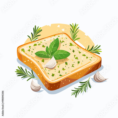 Knoblauchbrot knusprig