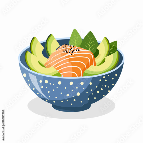 Lachs-Avocado Bowl elegant
