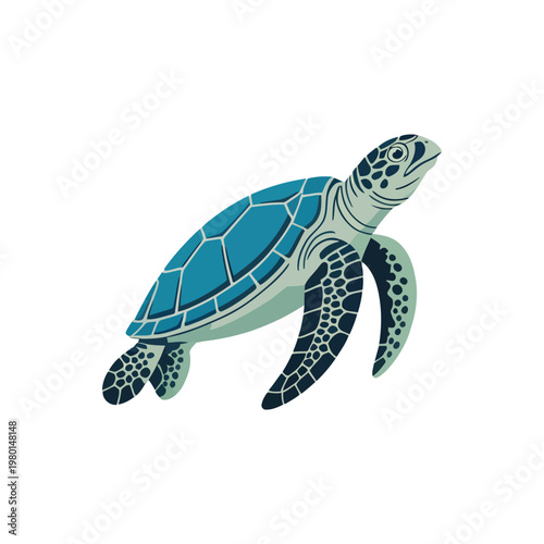 Sea turtle illustration, ocean conservation day poster, marine wildlife rescue event, beach cleanup campaign, coastal ecology education, friendly vector artwork