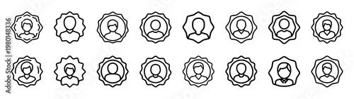 community zone minimalist black outline vector illustration icon set collection.