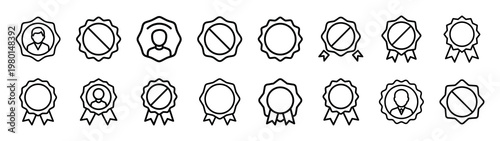 connection zone minimalist black outline vector illustration icon set collection.