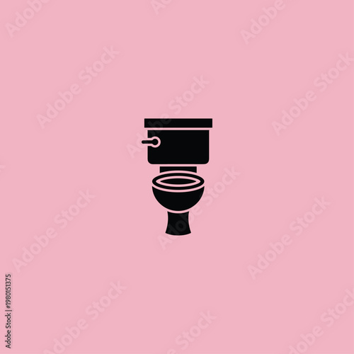 High commode icon flat vector logo design