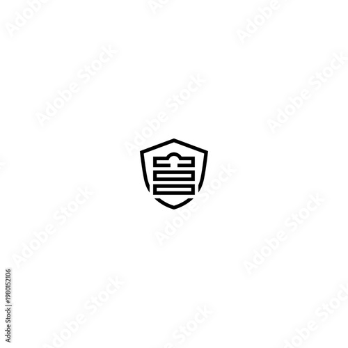 Web Hosting Logo icon flat vector design.