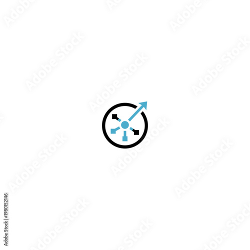 IoT Device Logo icon flat vector design.