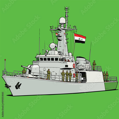 vector image of Iranian war equipment