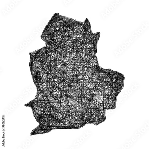 Sketch Corum outline map design