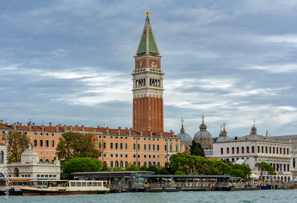 Obraz premium St. Mark's Campanile tower on San Marco square in Venice, Italy