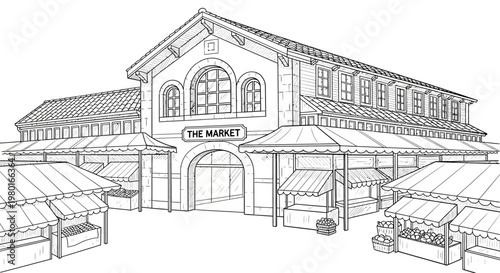 The Market Building Structure.