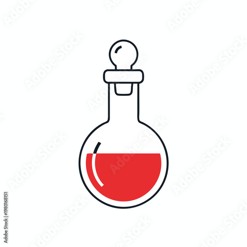 Test Tube with Red Liquid in a Laboratory Setting for Scientific Research or Experimentation