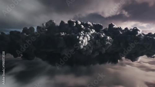 Dramatic Cloud Formations and Atmospheric Phenomena in the Sky.