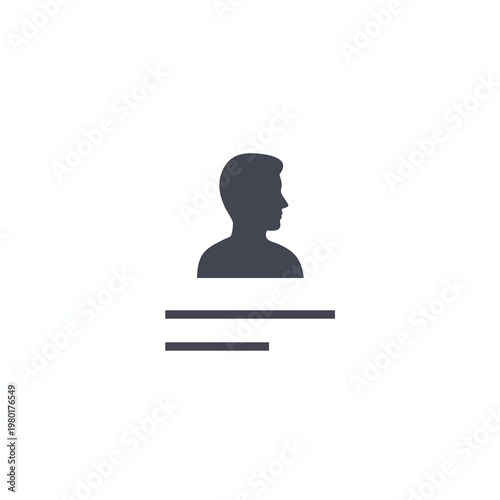 Free Download Professional Businessman Profile Icon in Minimalist Style - GFXLoad