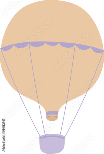 Hot Air Balloon Hand Drawn