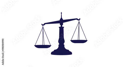 Scales of justice depicted in a dark dramatic silhouette