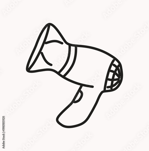 Hairdresser simple drawing