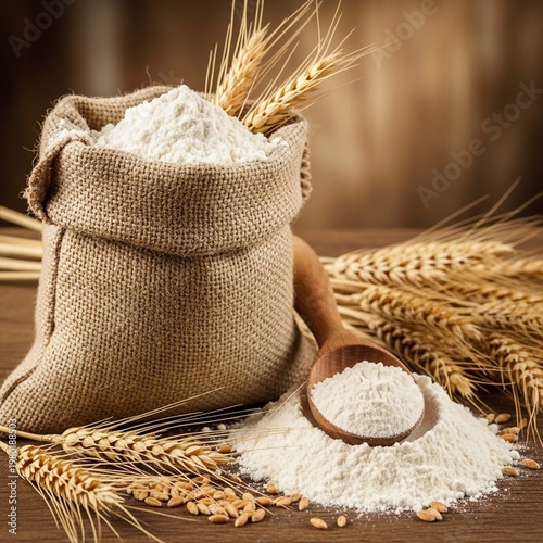 Bread and wheat photo.