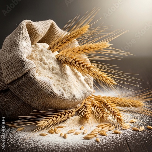 Bread and wheat photo.