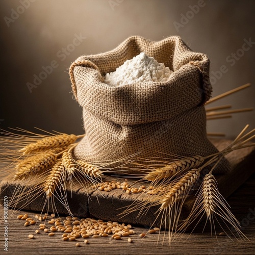 Bread and wheat photo.