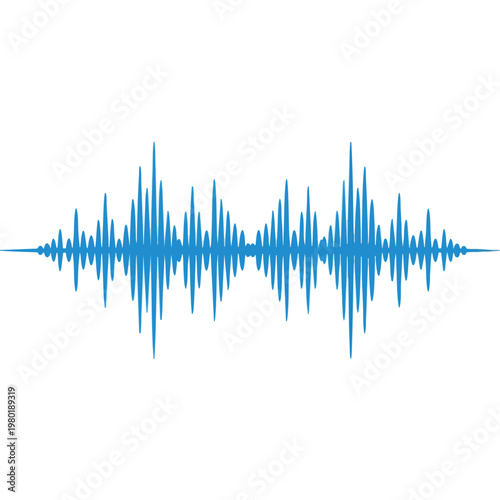 High Quality Sound Wave Pattern for Audio Music or Technology Projects