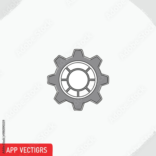 Close up of Mechanical Gear Wheel for Engineering and Industrial Design