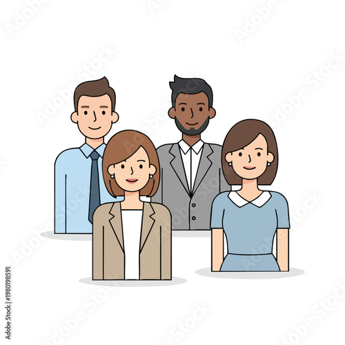 Diverse Business Team Collaboration for Workplace Success