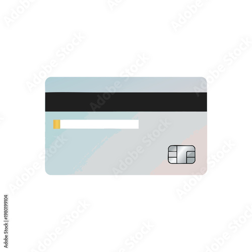 Secure Electronic Payment Card with Modern Design and Financial Institution Chip