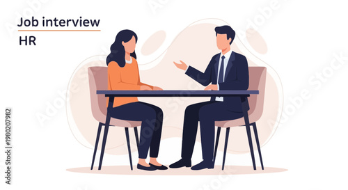 Job Interview HR: Candidate and Recruiter Discussing Career Opportunities