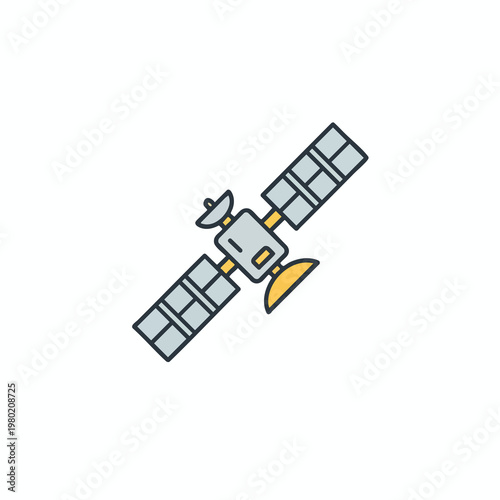 Satellite in Orbit for Space Technology and Communication