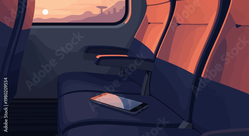 Interior of a train.