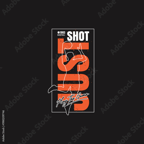 basketball design for t-shirt