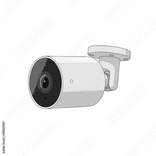 Modern Outdoor Security Camera for Home Surveillance and Monitoring
