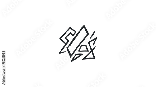 Free Download Abstract Geometric Black Lines on White Background - GFXLoad