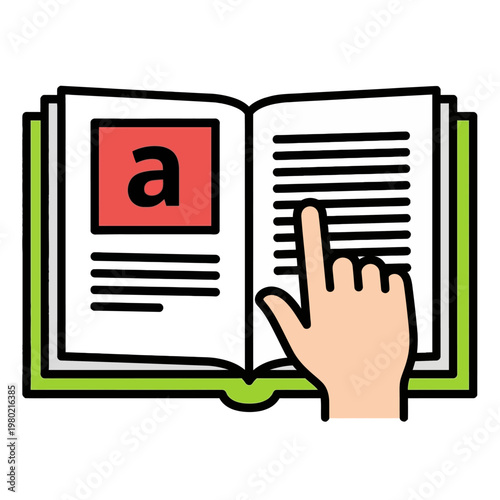 Exploring the concept of interactive learning and digital knowledge access, this graphic illustrates engaging with information and educational content effectively