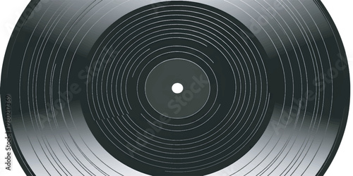 Vinyl Record Closeup View Detail.