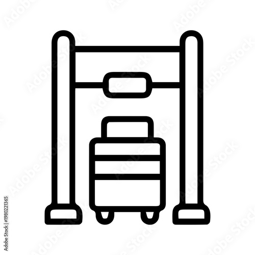 Luggage Security Scanner Icon