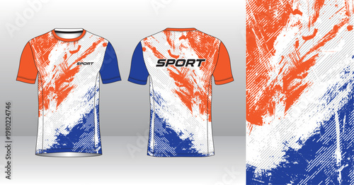 Modern Running Jersey Design Template for Sportswear