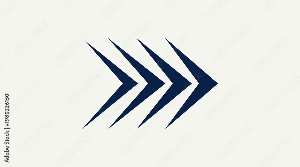 Obraz premium Abstract Arrow Design on White Background