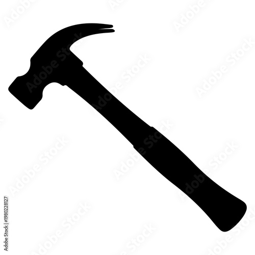 Silhouette of a Claw Hammer Tool.