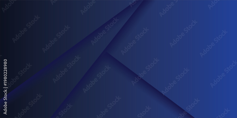 Obraz premium Dark blue dynamic abstract vector background with straight shadow lines. Modern creative halftone premium gradient. 3d cover of business design. Eps10 vector