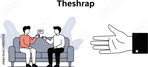 Mental disorder icons on white background. EPS 10. Editable linear style stroke. Vector icon
