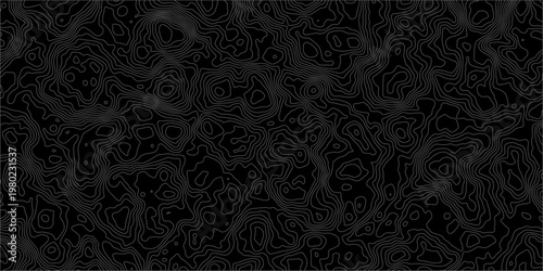 topographic white and grey light wave line topo map contour modern design white background. Wavy topography geography design map, texture, line, adventure, mountain, vector illustration.