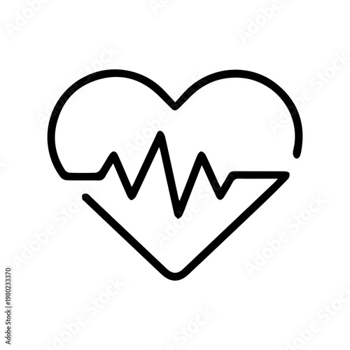 Heartbeat Pulse Line Icon