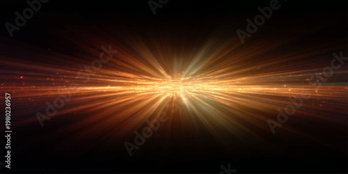 An abstract orange light burst background with glowing sun rays and hot energy flames creates a bright motion texture design