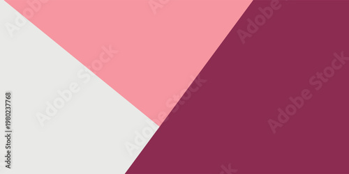Texture of craft white, wine and pink shade color paper background, macro. Structure of vintage abstract purple cardboard with geometric shape and gradient. Felt backdrop closeup.