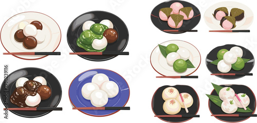 Assorted Cheese Blocks and Slices Collection with Swiss Holes and Dairy Variations Food Illustration Set for Grocery Packaging and Menu Design