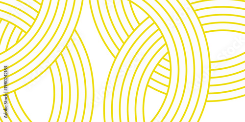 Pasta background, spaghetti abstract geometric pattern. Macaroni yellow poster. Wavy abstract pattern. Pasta vector illustration